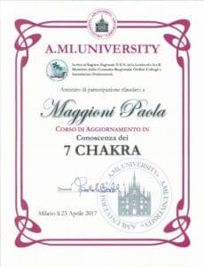 Conoscenza dei 7 CHAKRA- 23 aprile 2017 - Paola Maggioni